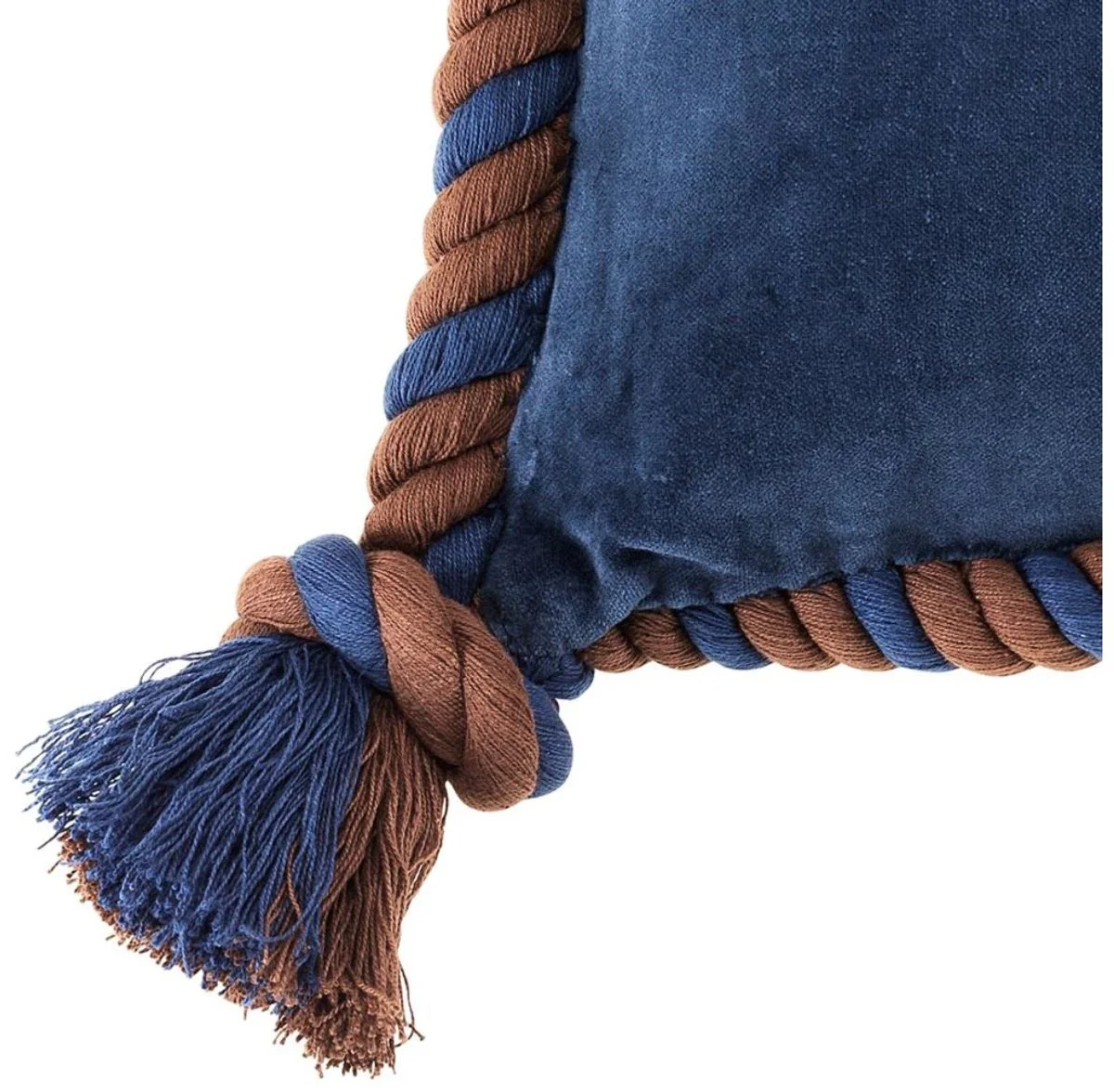 Casa Padrino juego de cojines de 3 marino azul - colecci¨®n de sala de estar / hotel de lujo