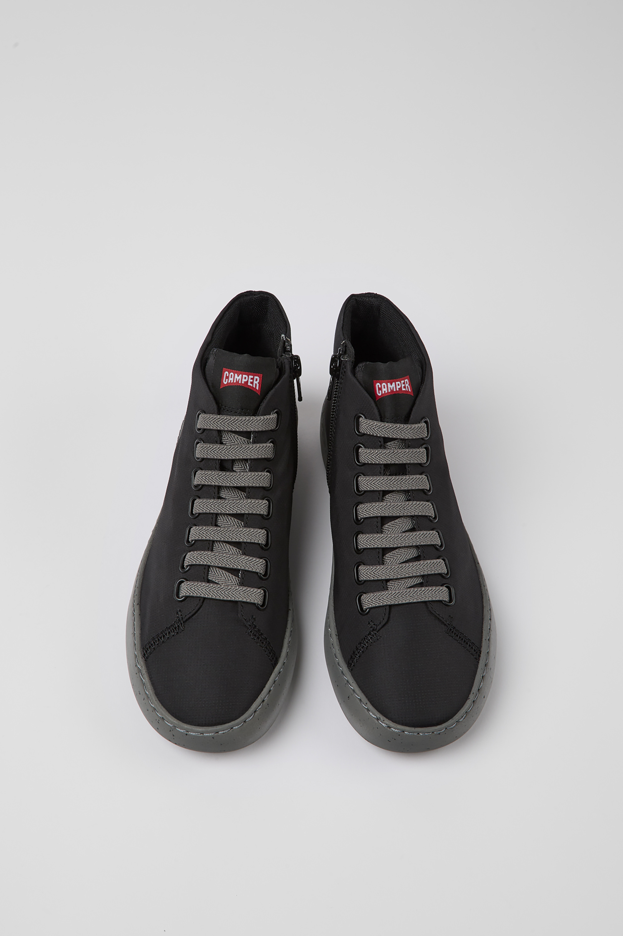 Peu Touring - Black textite ankle boots for women