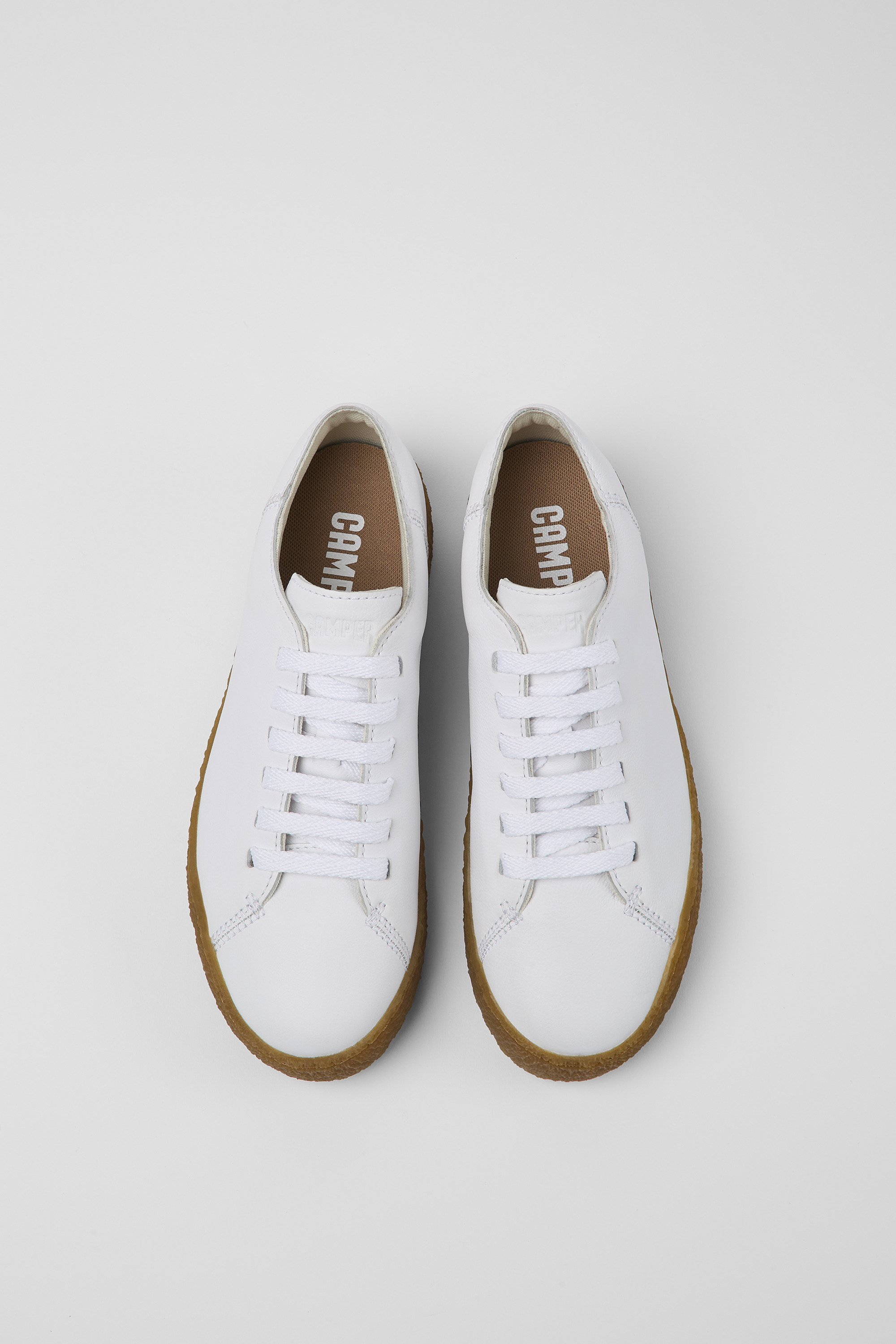 Peu Terreno - White leather shoes for women