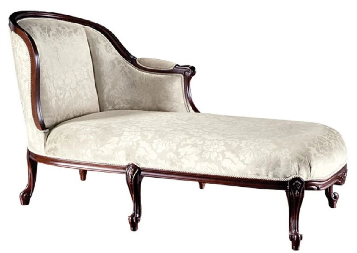 Casa Padrino chaise longue barroco de lujo oro / marr¨®n oscuro 166 x 78 x H. 90 cm - Muebles Barrocos