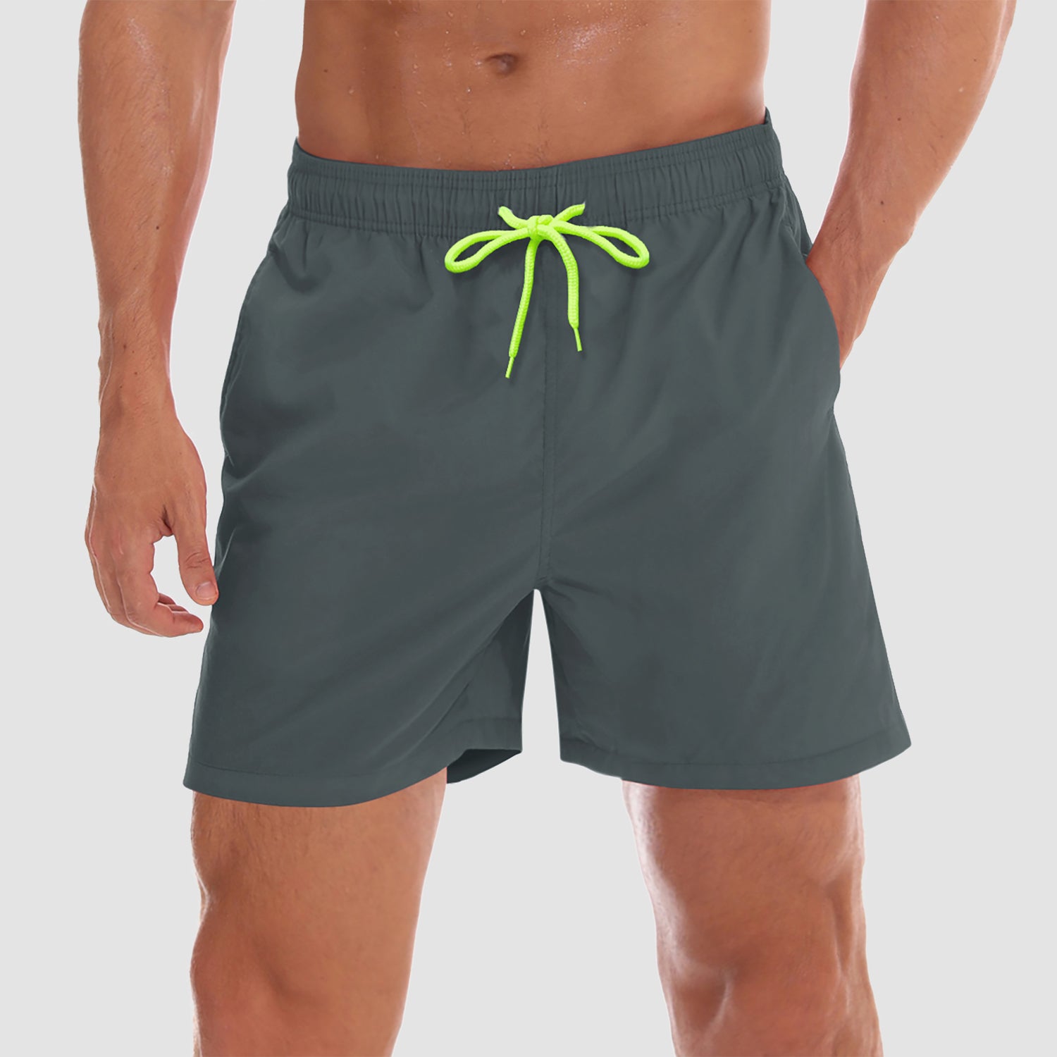 Men's Quick Dry Swimming Trunks with Mesh Lining Beach Shorts Boardshorts Multi Pockets