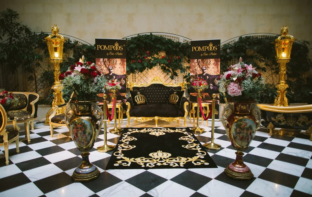 Pomp??s by Casa Padrino baroque lantern / floor lamp gold - Pomp??s baroque lantern designed by Harald Gl??ckler