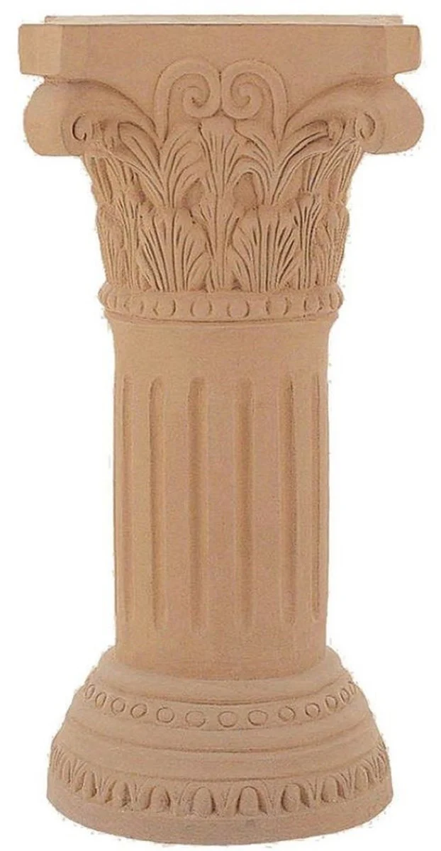 Casa Padrino pilar barroco terracota 44 x 44 x A. 105 cm - Columna decorativa de cerámica hecha a mano - Decoración de Jardín de Terraza Barroco