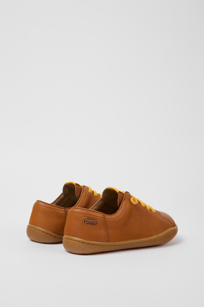Peu Brown leather shoes for kids