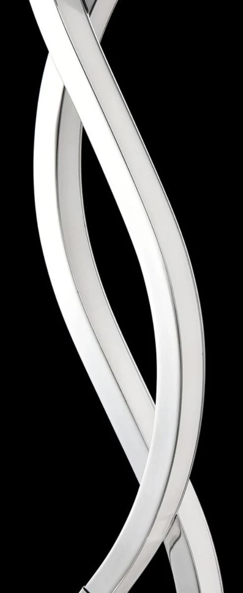 Casa Padrino LED l¨¢mpara de mesa de lujo plateada ? 15 x H. 50 cm - L¨¢mpara de Mesa de Dise?o