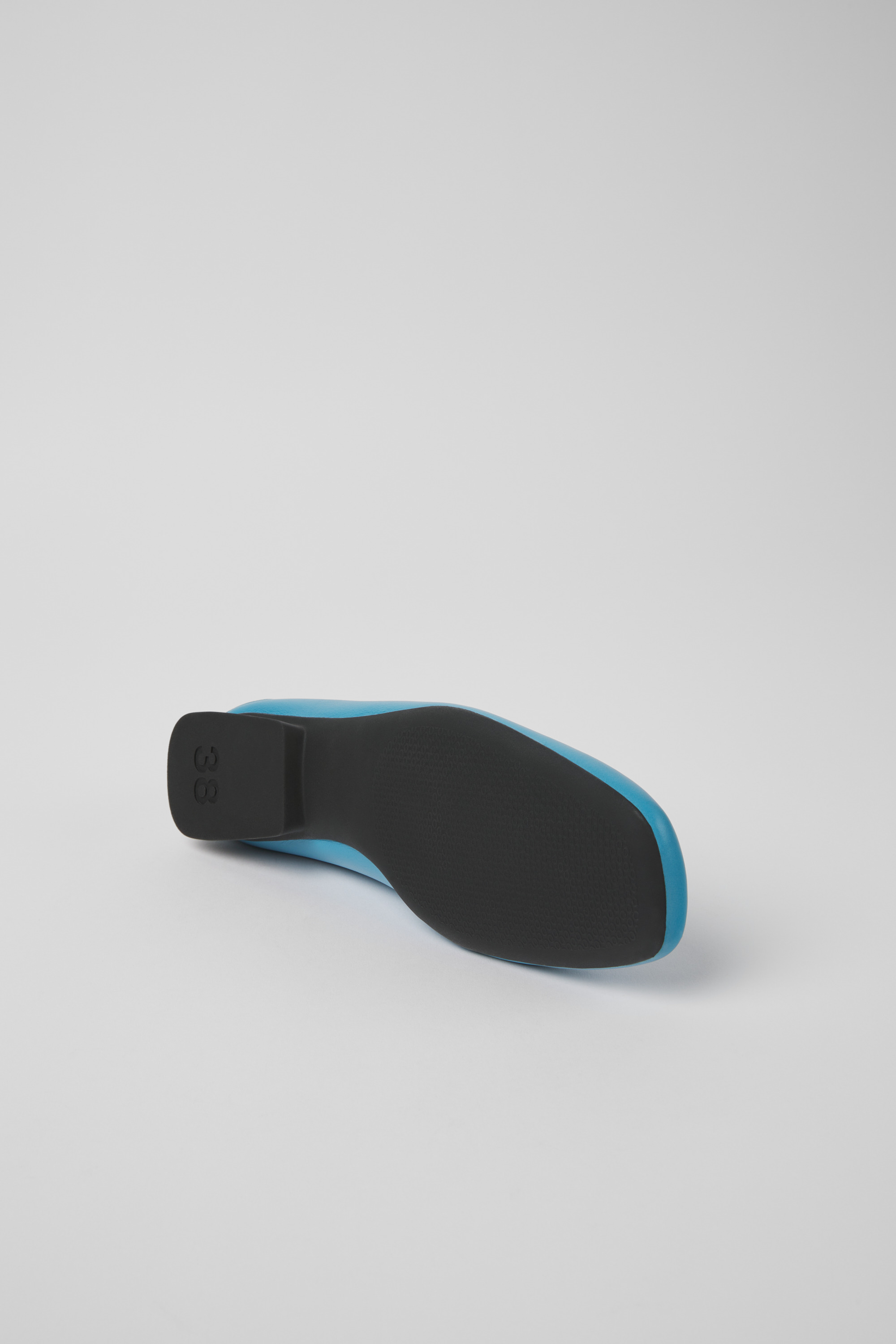 Casi Myra - Blue leather ballerinas for women