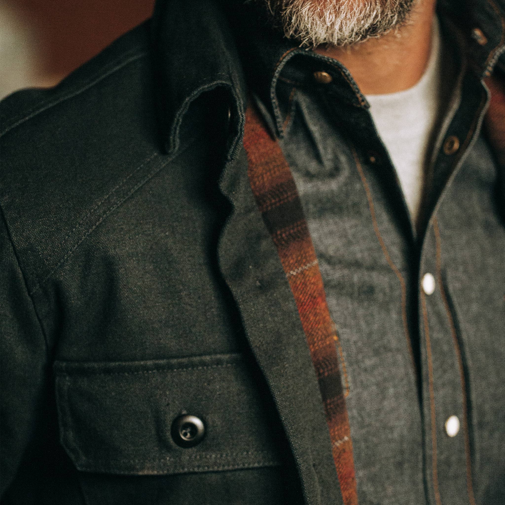 The Lined Shop Shirt in Coal Boss Duck