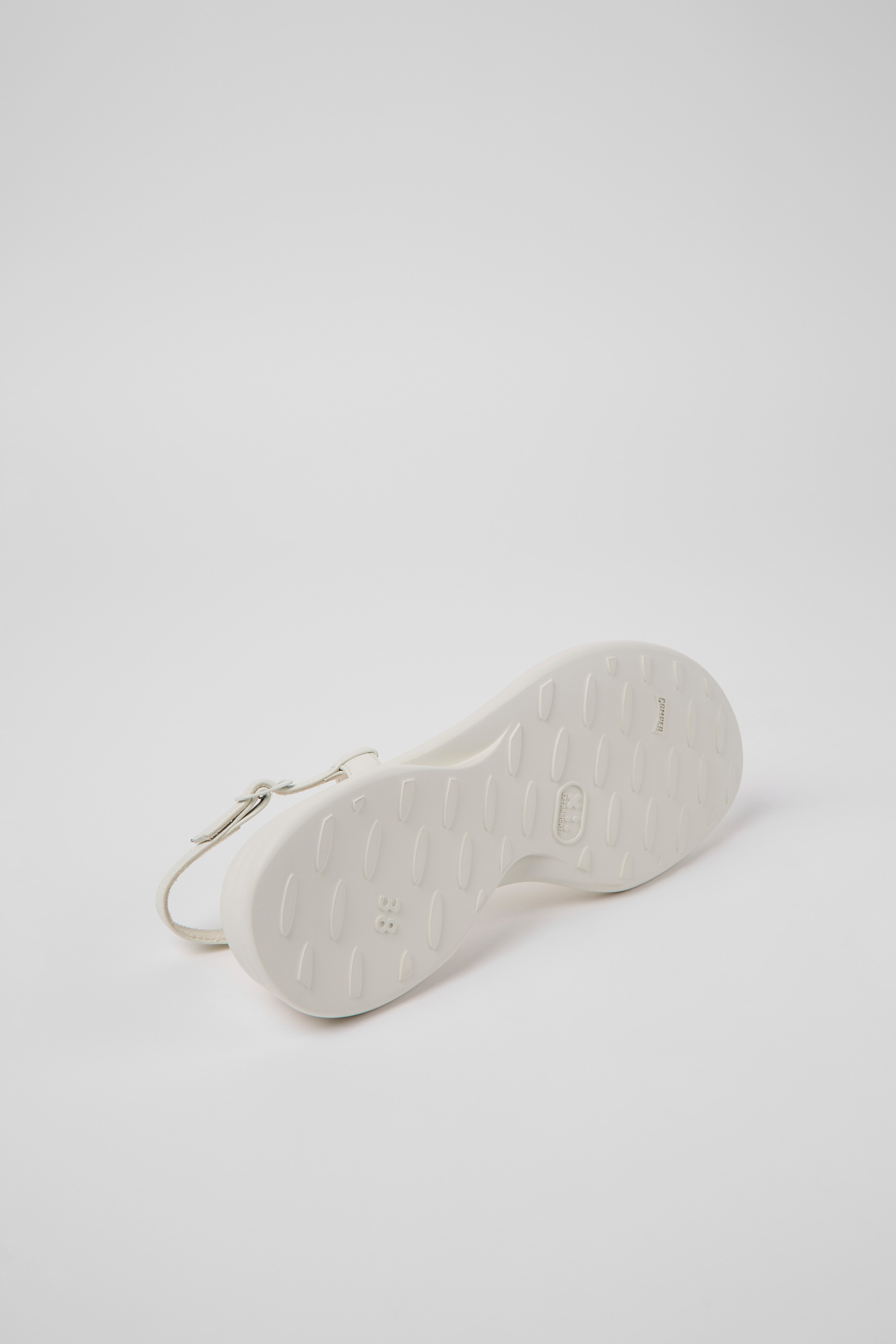 Spiro - White leather sandals for women