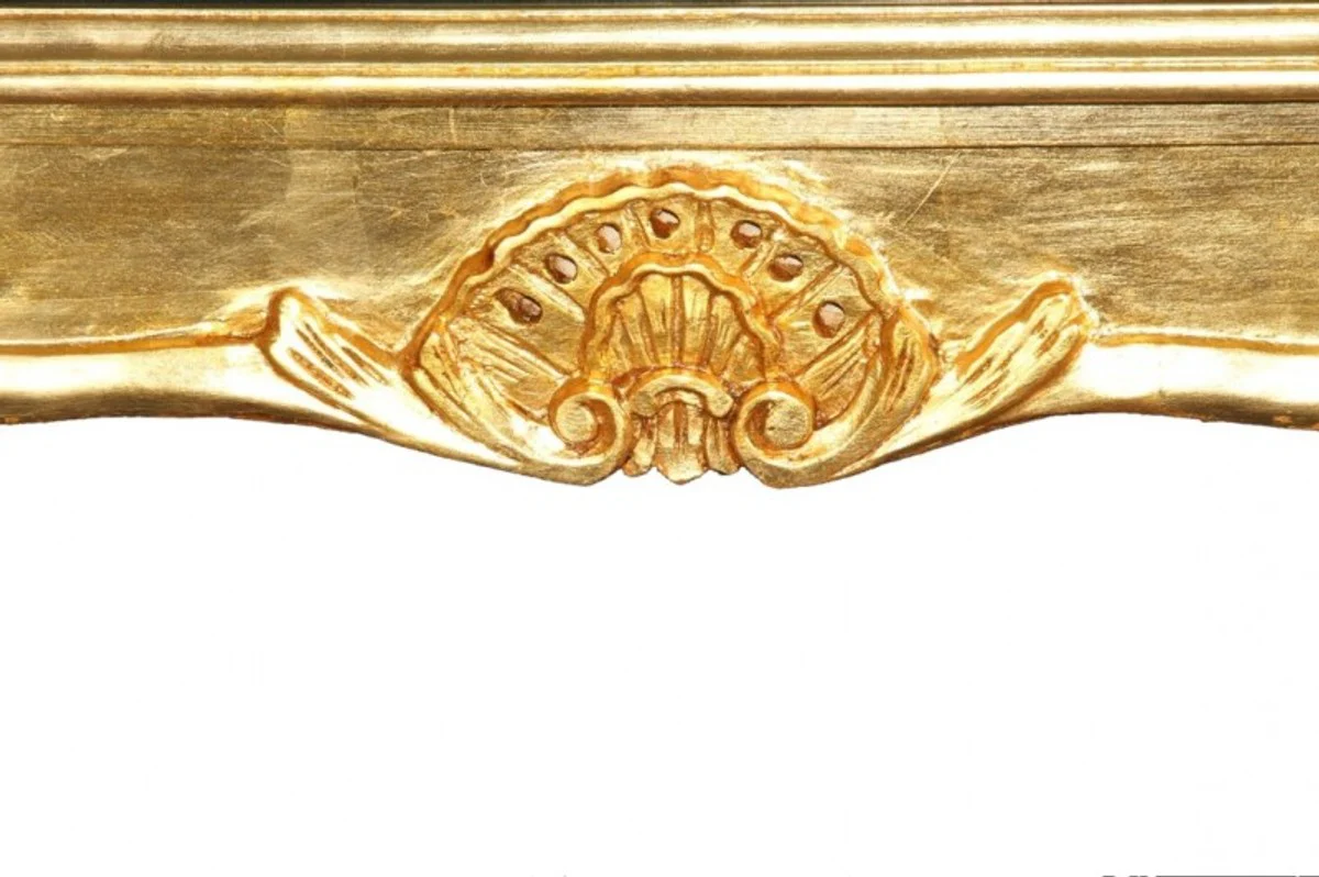 Mesa de café Barroque Casa Padrino Gold 120 x 80 cm - Muebles de mesa de salón de sala de estar Muebles