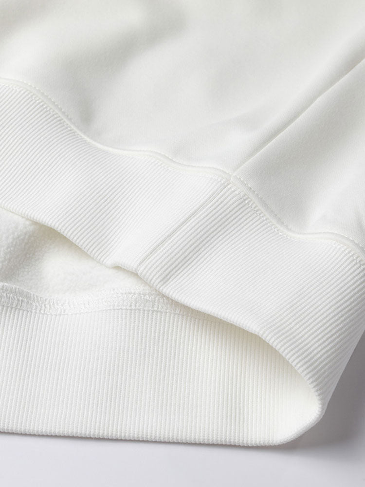 Half Zip Teddy Faux Fur Lined Sweatshirt