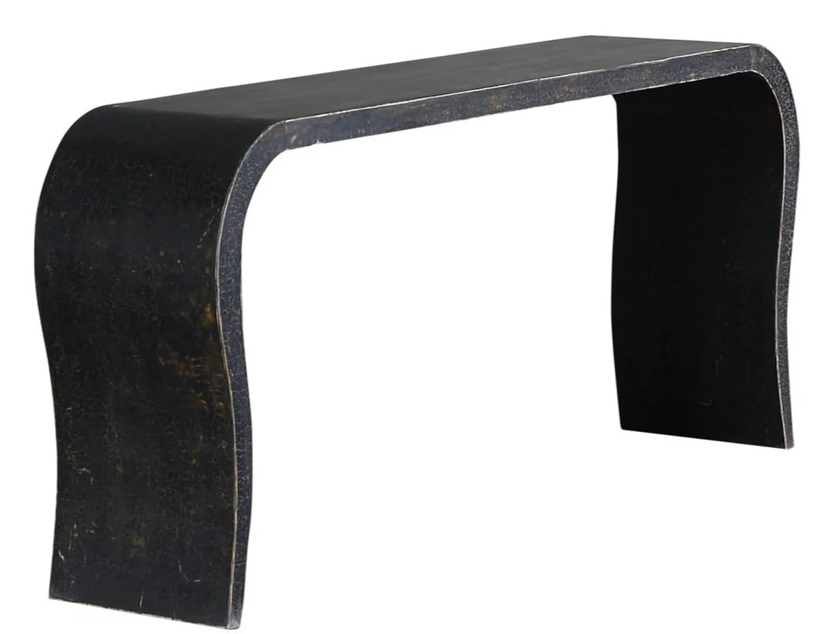 Casa Padrino mesa consola estilo country de estilo antiguo negro 162 x 35 x H. 77 cm - Consola Estilo Country