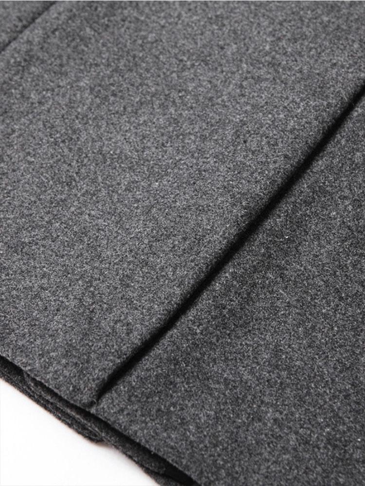 Stand Collar Woolen Overcoat