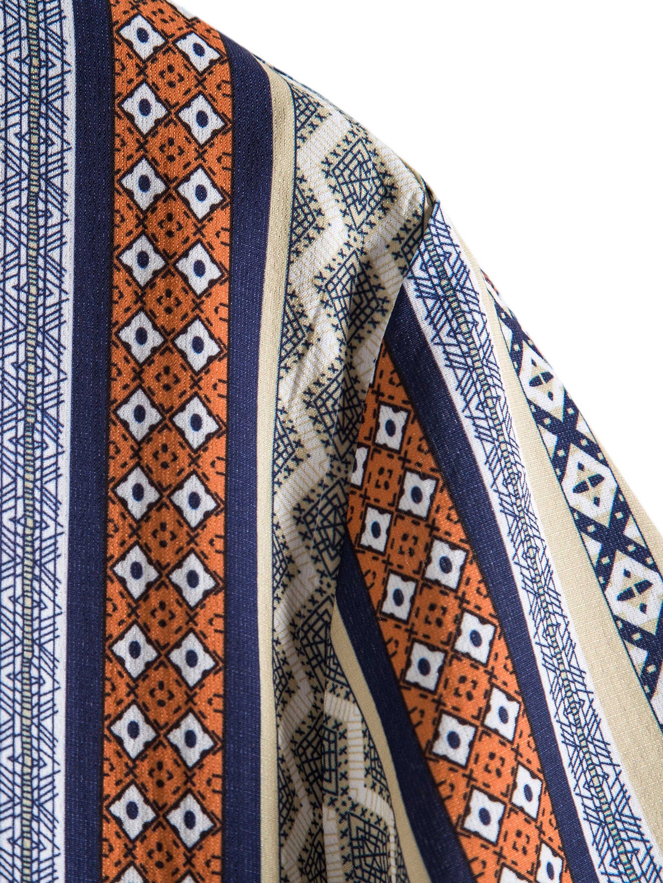 Ethnic Geometry Print Shirt