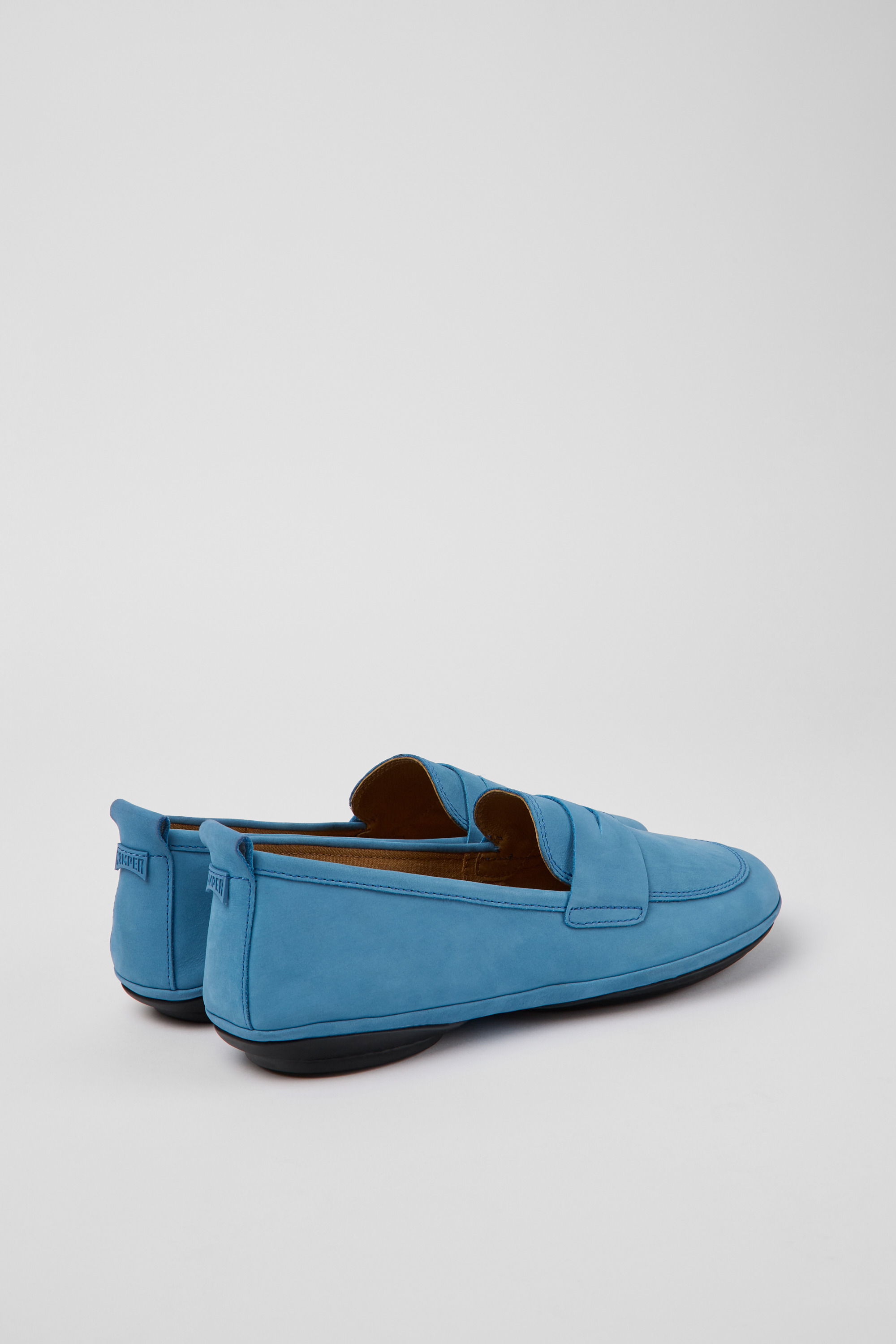 Right - Blue nubuck shoes for women
