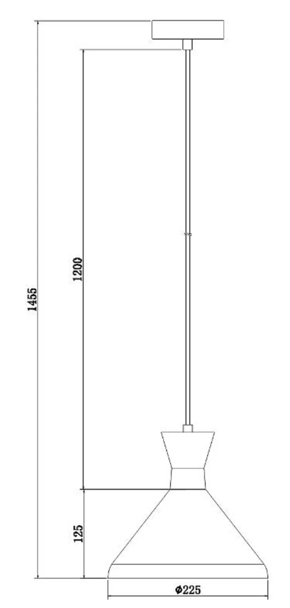 Casa Padrino Lámpara Colgante Champagne / Plata Ø 22,5 cm - Lámpara de Altura Regulable