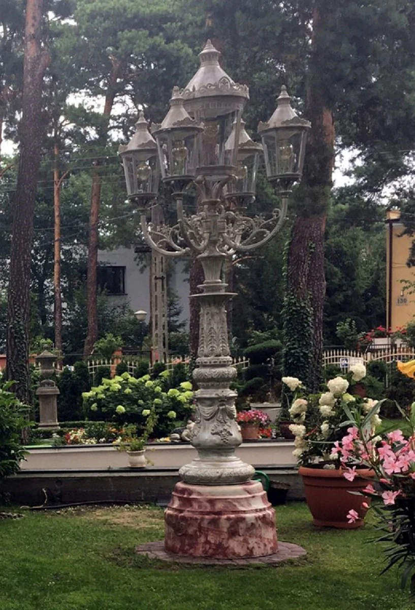 Casa Padrino linterna de calles / linterna de jard¨ªn gris antiguo A. 339 cm