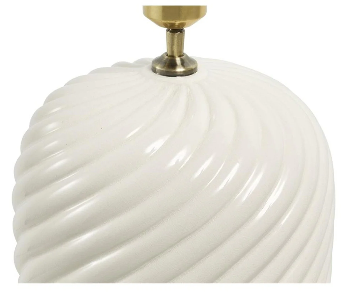 L¨¢mpara de mesa Casa Padrino blanco 26 x H. 66 cm - l¨¢mpara de mesa de lujo