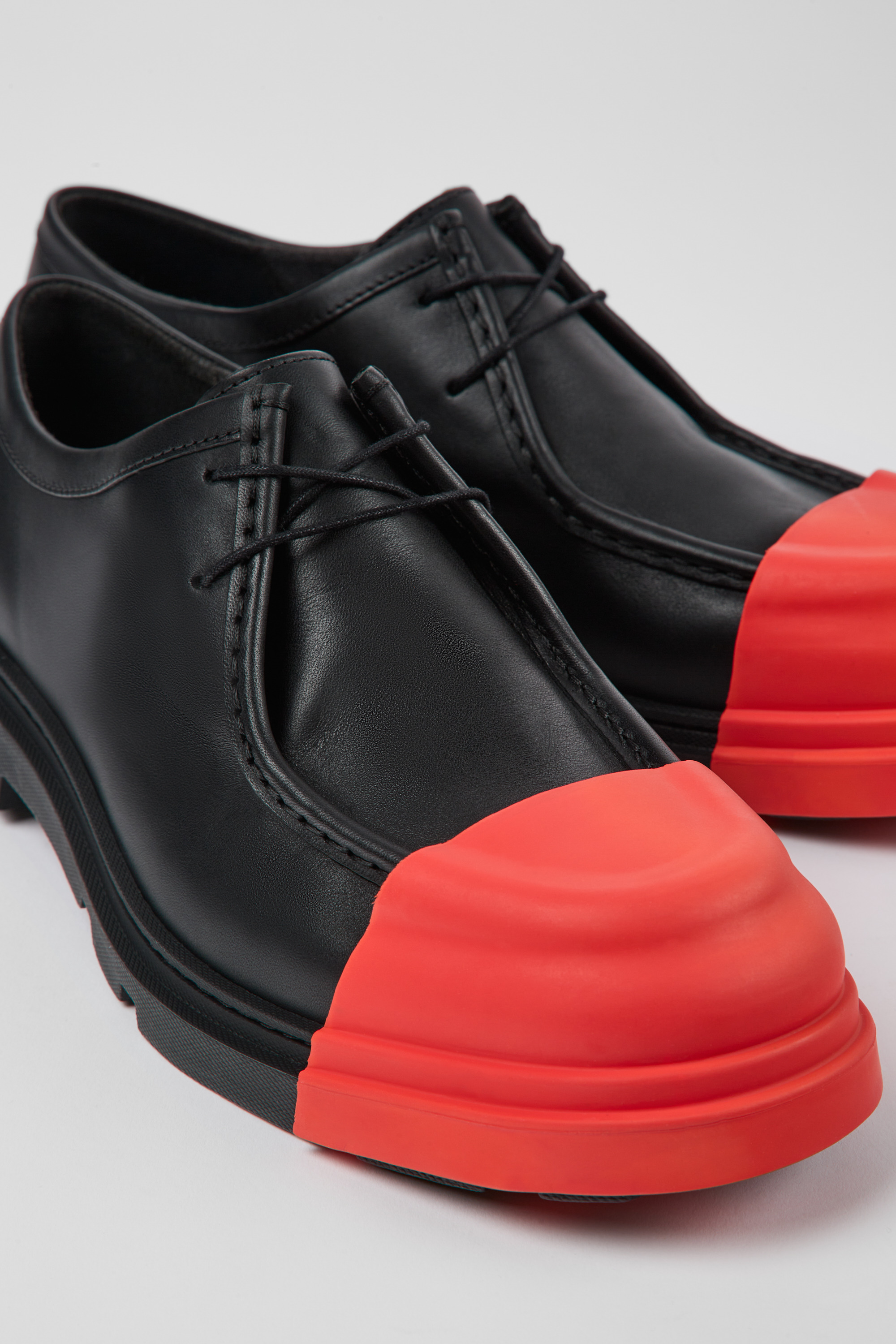 Junction - Black leather shoes for men