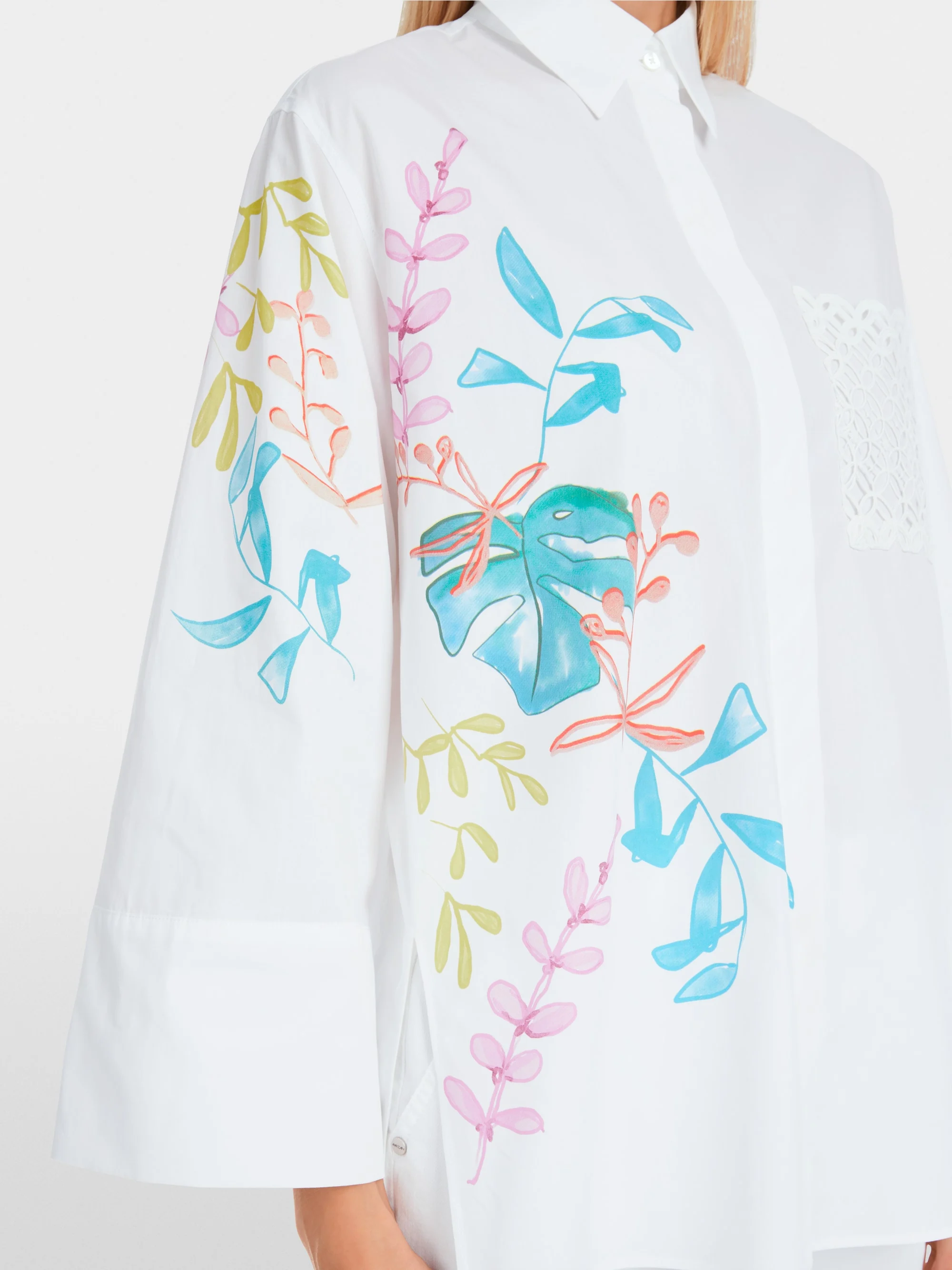 Marc-Cain Organic cotton shirt blouse with print