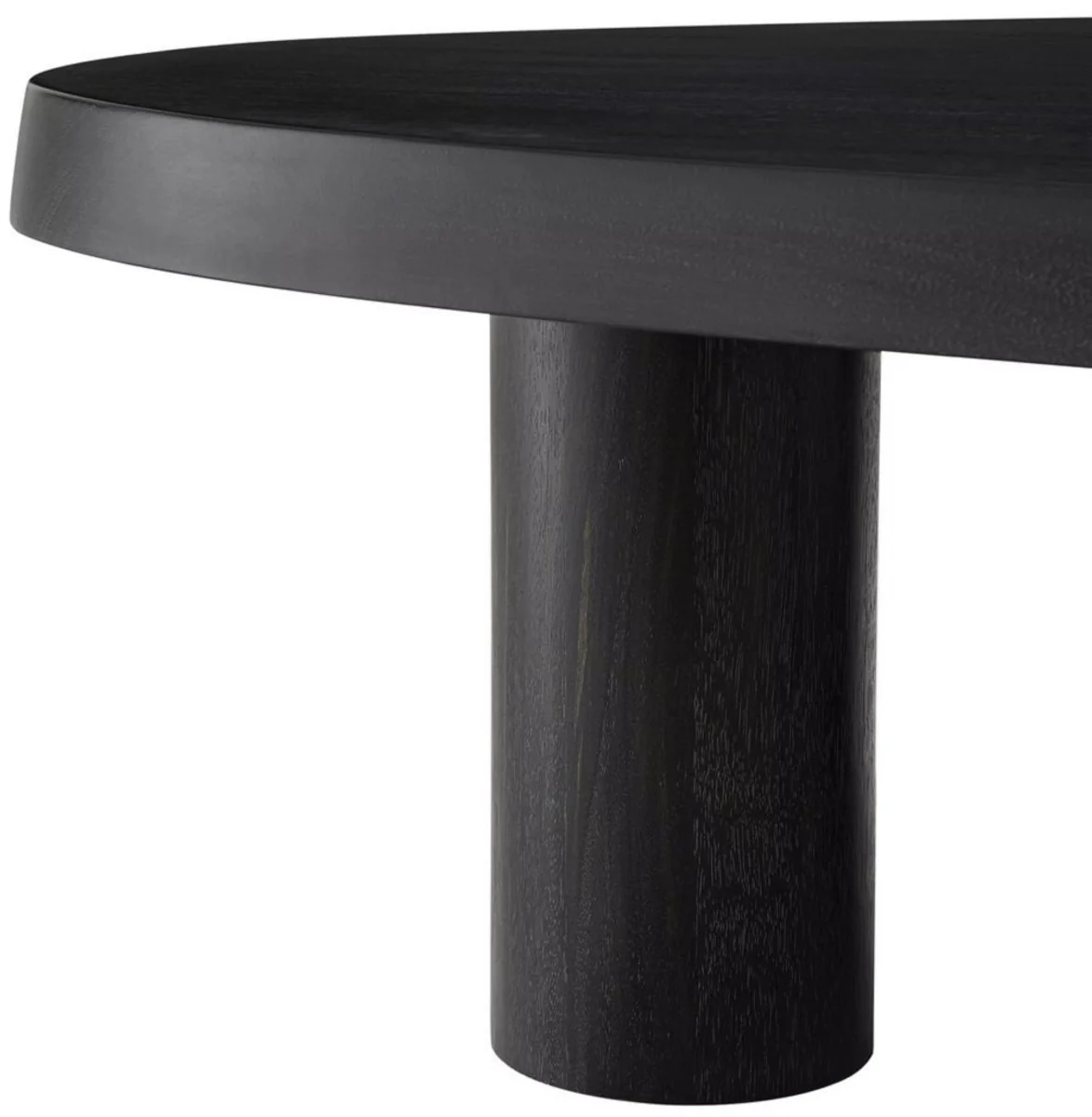 Casa Padrino mesa de centro de lujo negro gris 149 x 78,5 x A. 35 cm - Mesa de centro de caoba - Muebles de sal¨®n - Muebles de caoba - Muebles de lujo - Interiores de lujo - Calidad de lujo