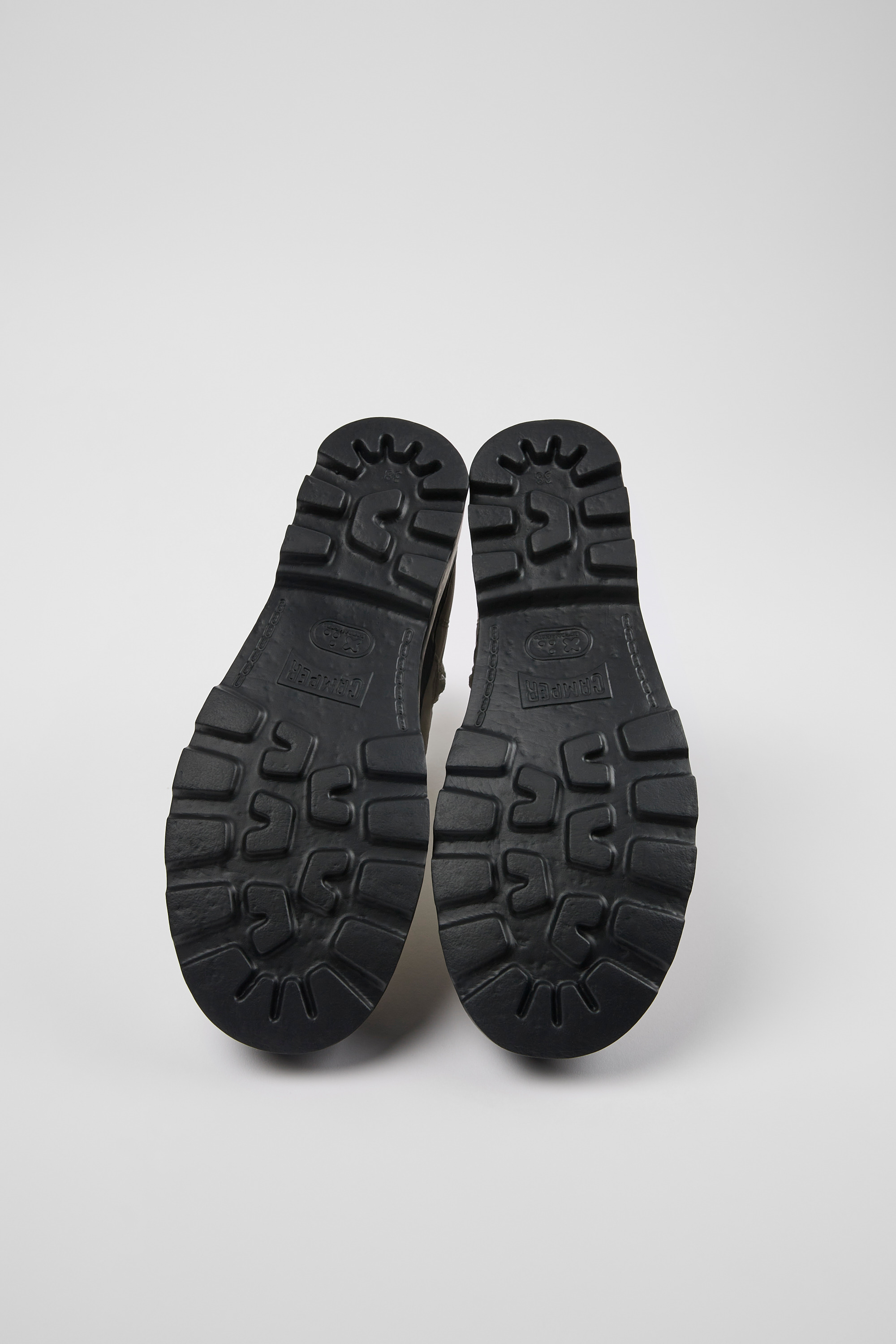 Brutus - Gray lace-up boots for women