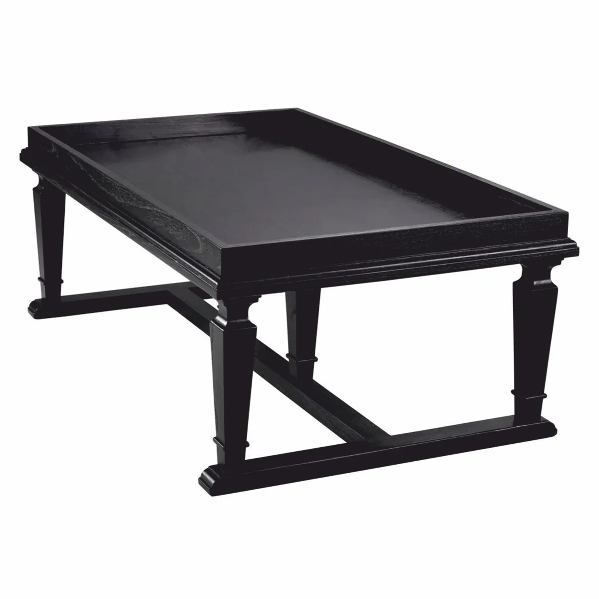 Casa Padrino mesa de centro de lujo negro 130 cm - Muebles para hoteles y salones