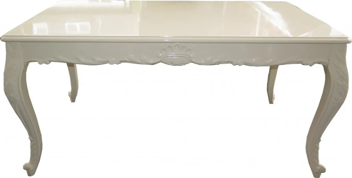 Casa Padrino Baroque table cream glossy - dining table - all sizes