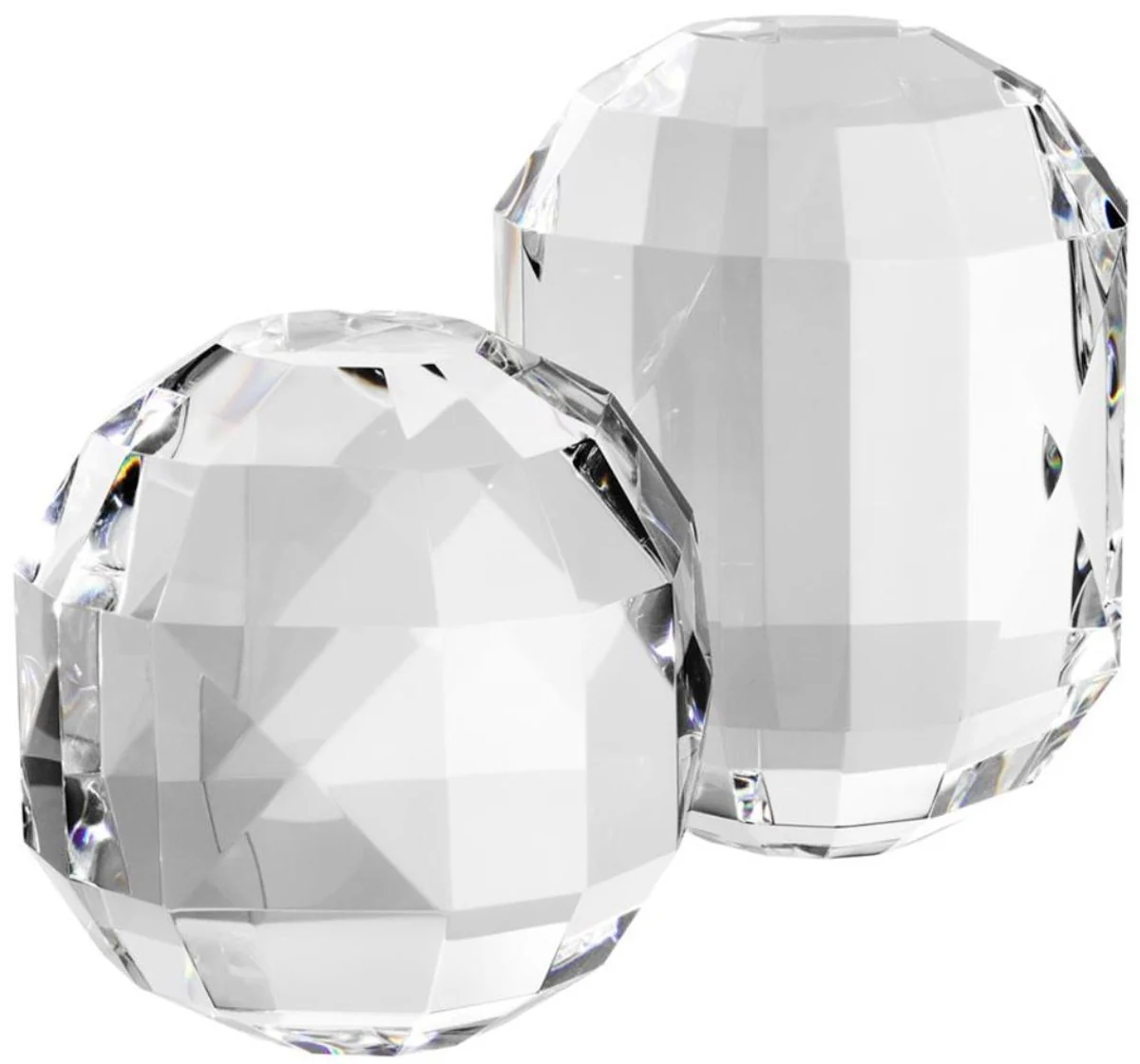 Casa Padrino conjunto de objetos decorativos de cristal de lujo - Hotel Restaurante Sala de Estar Decoración de Oficina