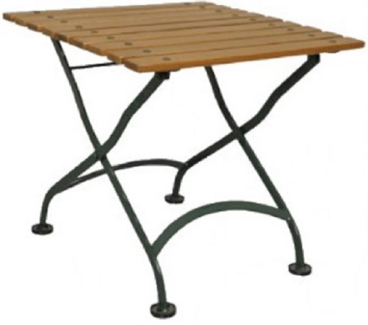 Mesa auxiliar de jard¨ªn Art Nouveau Casa Padrino Marr¨®n / Negro 50 x 50 x H. 48 cm - Mesa auxiliar de jard¨ªn plegable - Mobiliario de jard¨ªn y restaurante Barroco y Art Nouveau