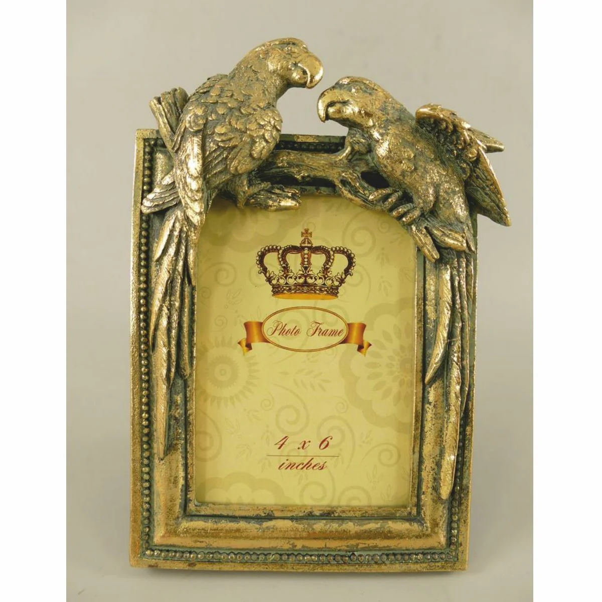 Casa Padrino marco de imagen barroco loros oro antigua A. 23 cm - Accesorios decorativos de estilo barroco