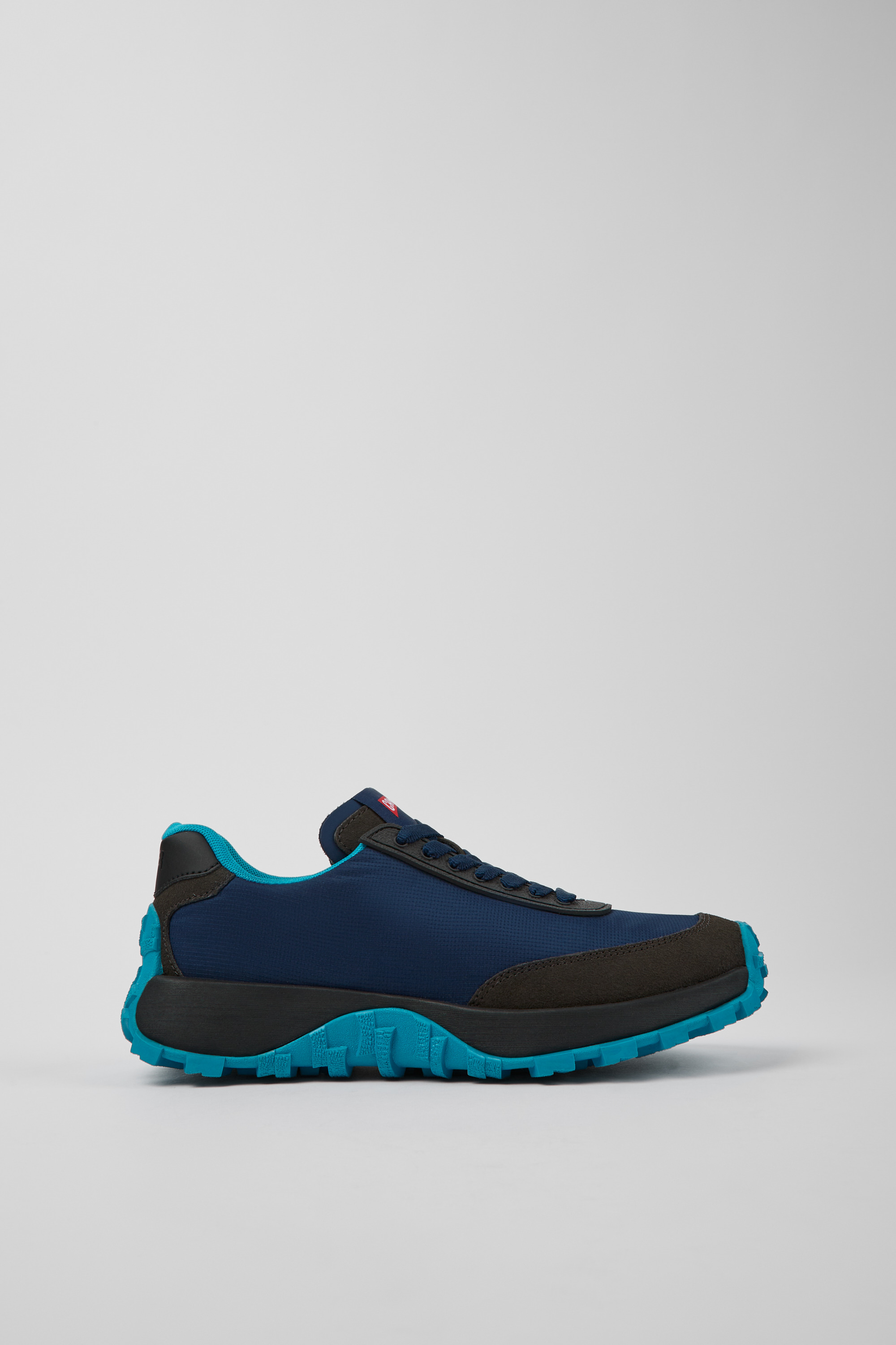 Drift Trail VIBRAM - Blue recycled PET and nubuck sneakers for women