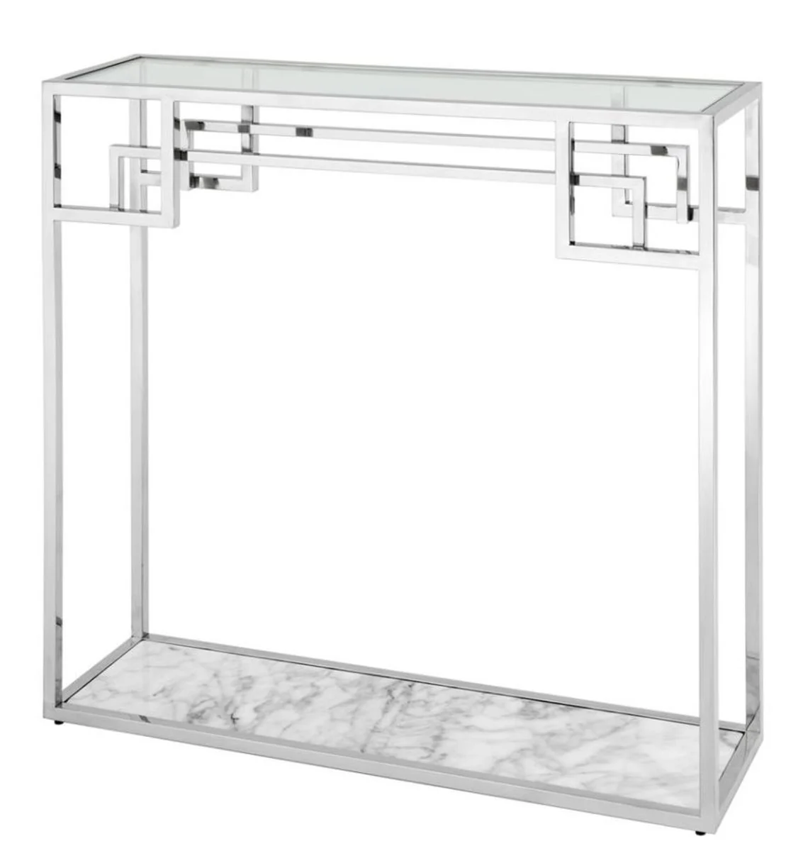 Casa Padrino Art Deco de lujo mesa consola de plata - muebles del hotel Diseñador