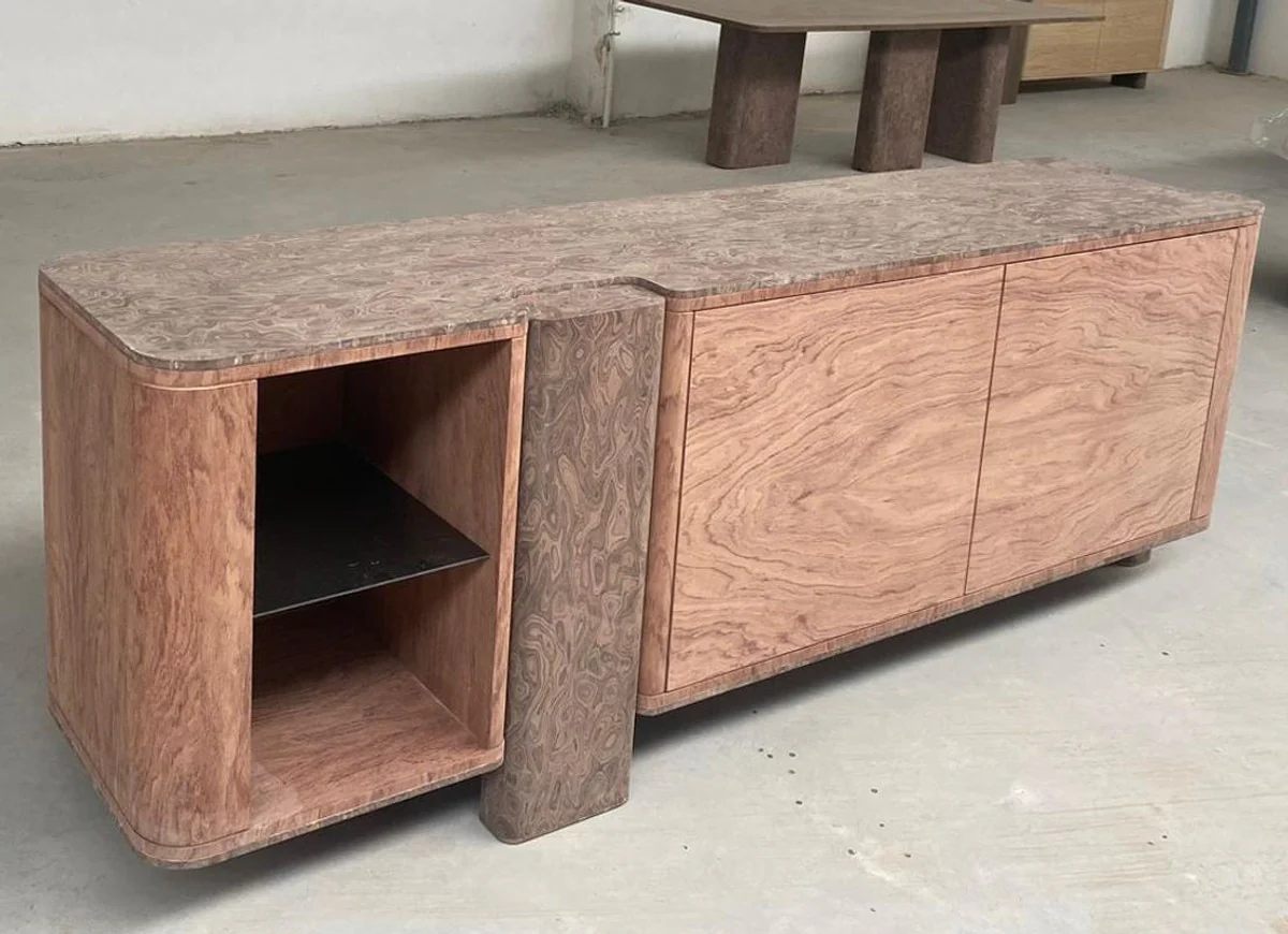 Casa Padrino aparador de lujo con 3 puertas natural / marrón 230 cm