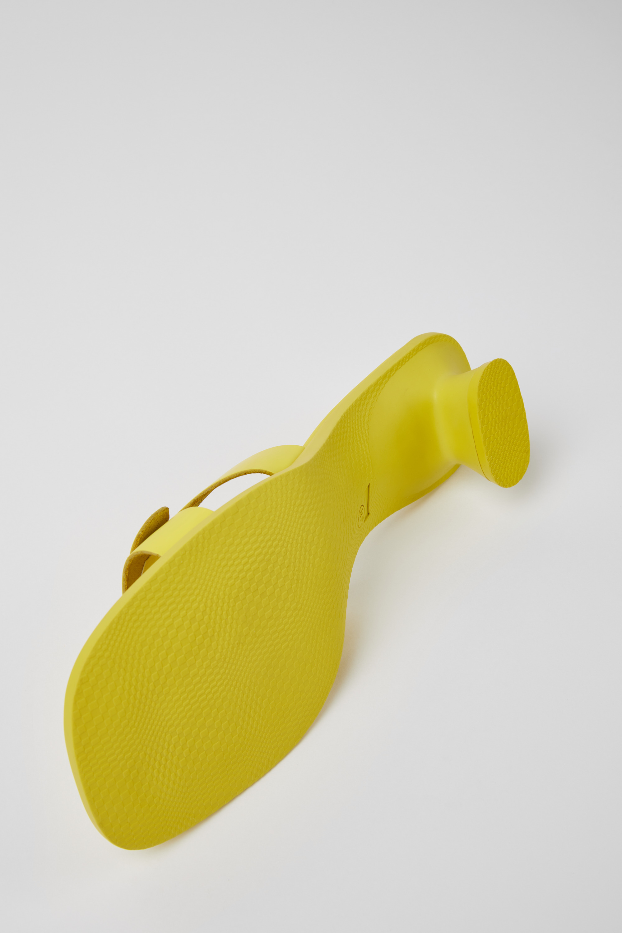 Dina - Yellow leather sandals for women