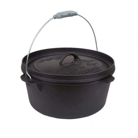 Cazuela de hierro fundido OZtrail HORNO HOLANDÉS 1,8L con tapa