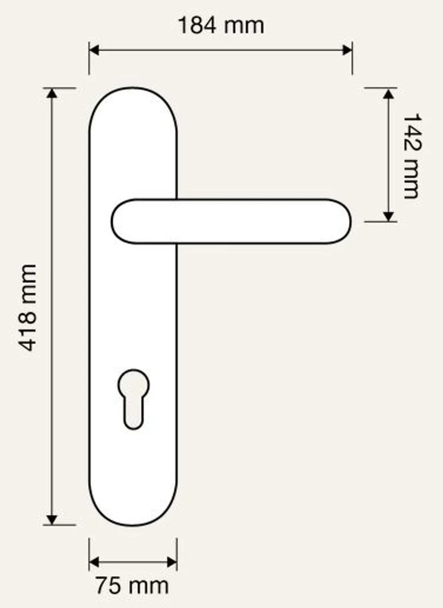Casa Padrino conjunto de manija de puerta barroco oro francés 18,4 x H 41,8 cm - Conjunto de Manija de Puerta de Estilo Barroco
