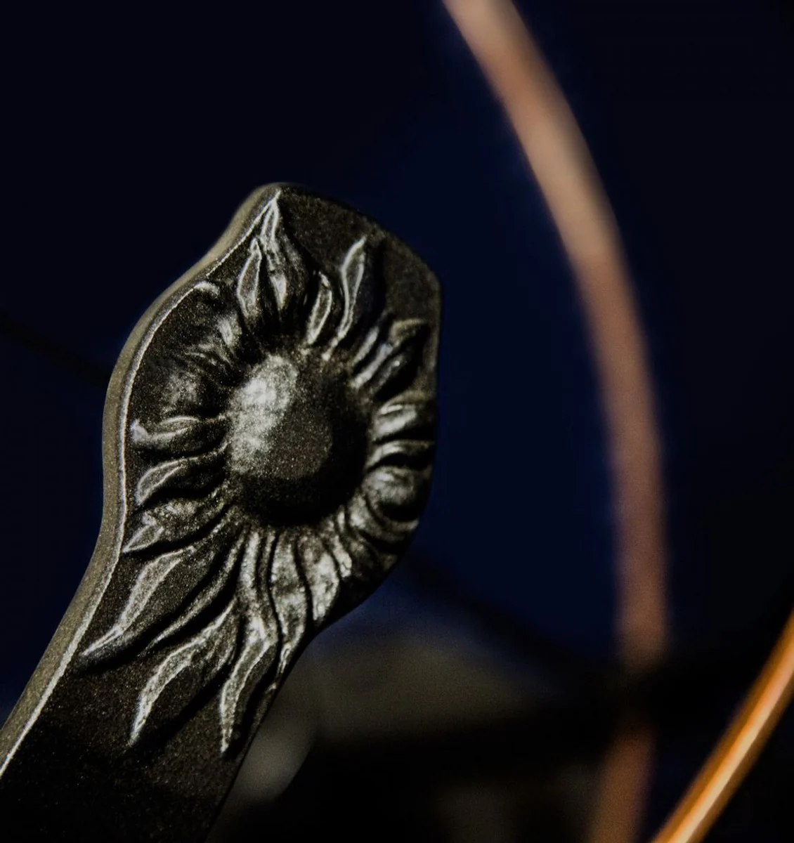 Casa Padrino Art Nouveau Garden Deco Reloj de Sol Antracita / Cobre Ø 45 x H. 50 cm - Decoración de Lujo en el Jardín