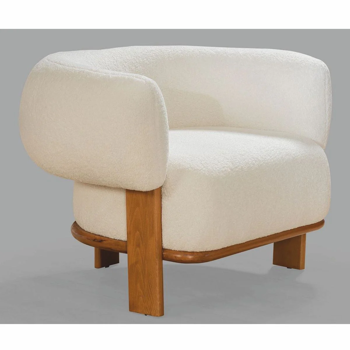 Casa Padrino sill¨®n de sal¨®n y hotel de lujo blanco / marr¨®n 100 x 80 x A. 70 cm - Muebles de lujo