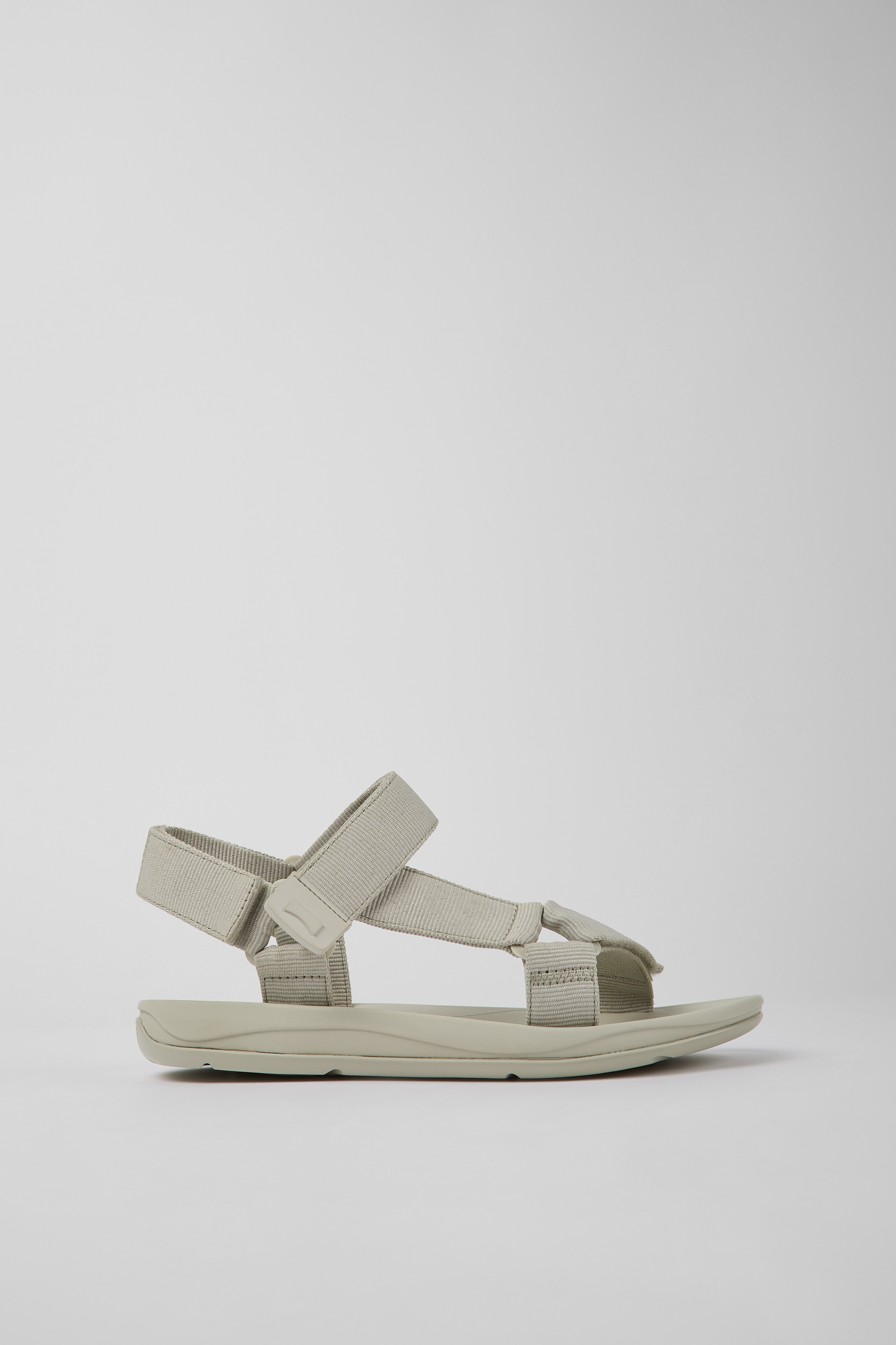 Match - Gray textile sandals for men