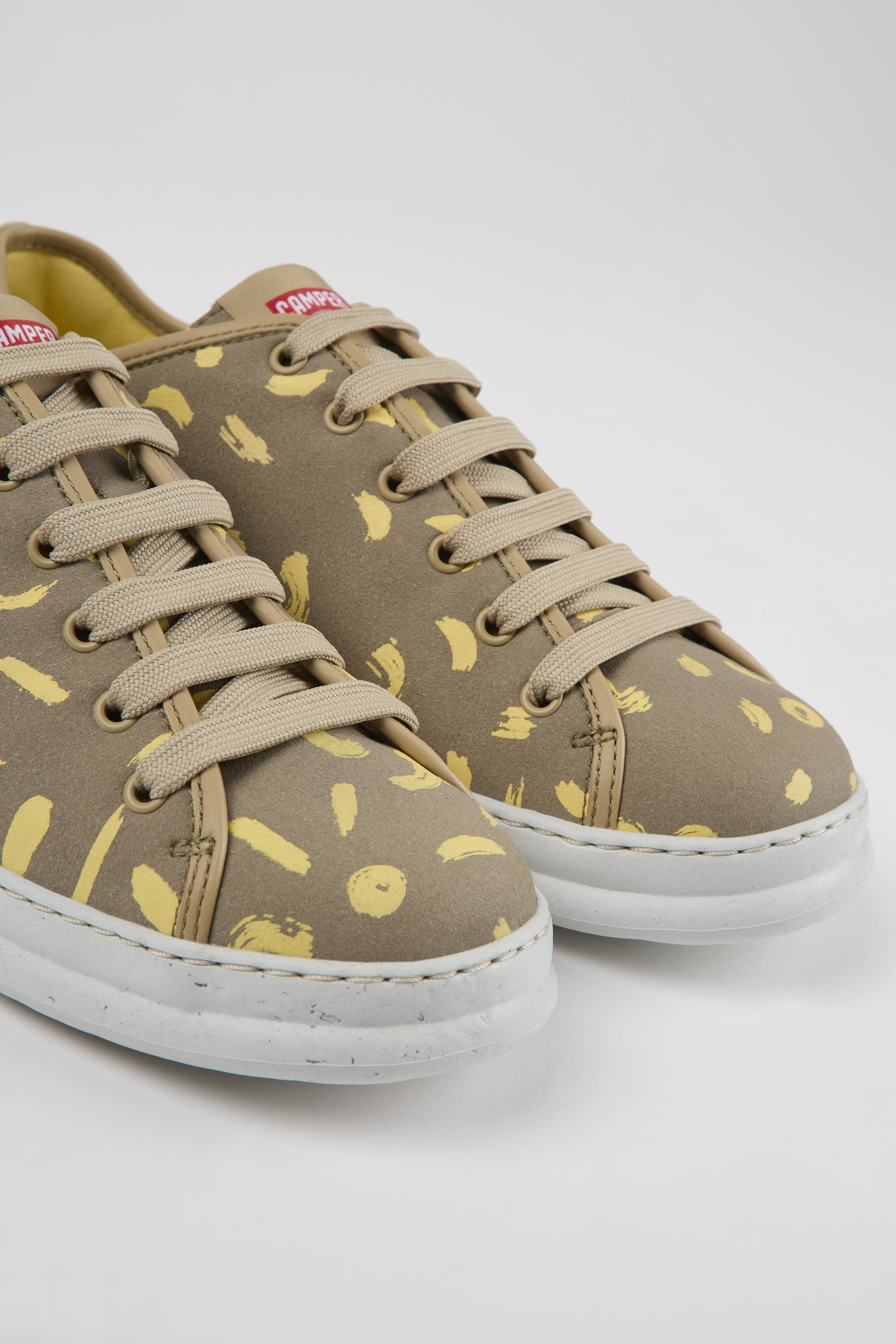 Runner - Multicolored nubuck and leather sneakers for men