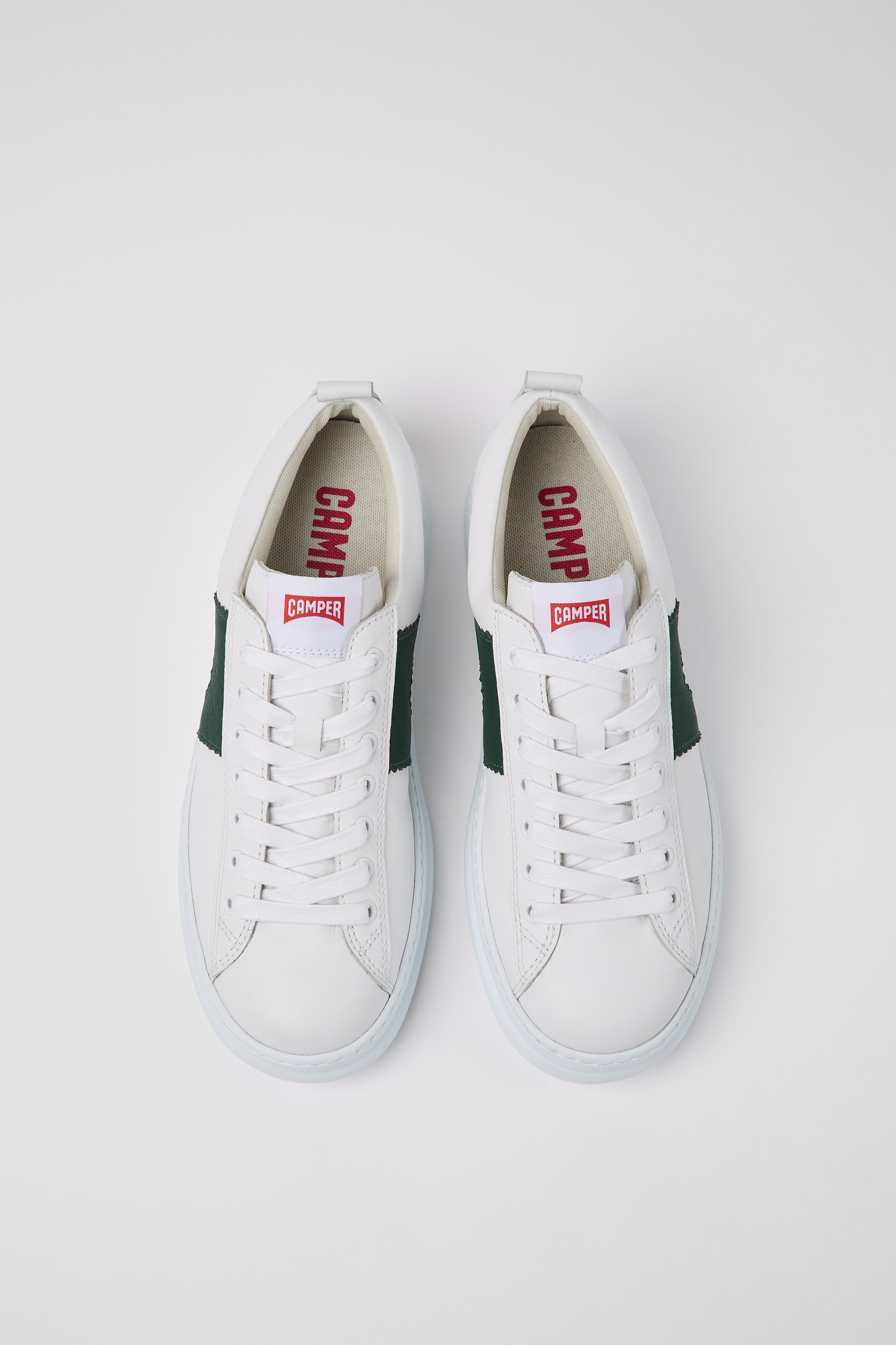 Runner - White leather sneakers for men