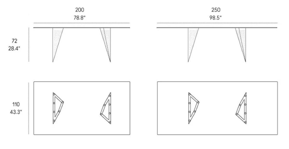 Casa Padrino mesa de comedor de lujo con tapa de vidrio e iluminaci¨®n LED marr¨®n 250 cm - Hecho en Italia