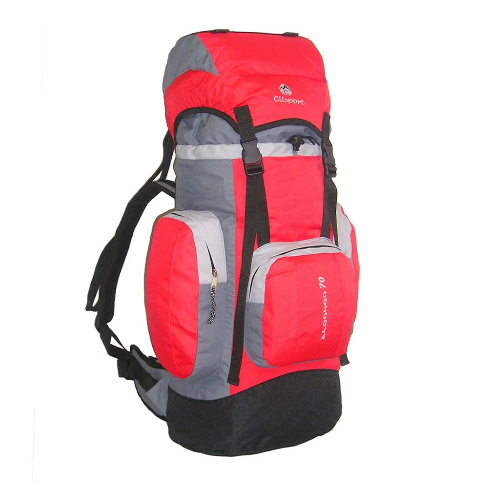 Mochila de trekking Clisport COSCOJA 70L roja