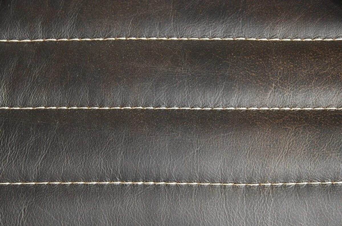 Casa Padrino luxury leather armchair VLAB New Fudge - Club Chairs