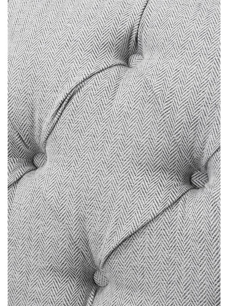 Casa Padrino sofá de diseño de color gris claro 210 x 93 x H. 79 cm - muebles de sala