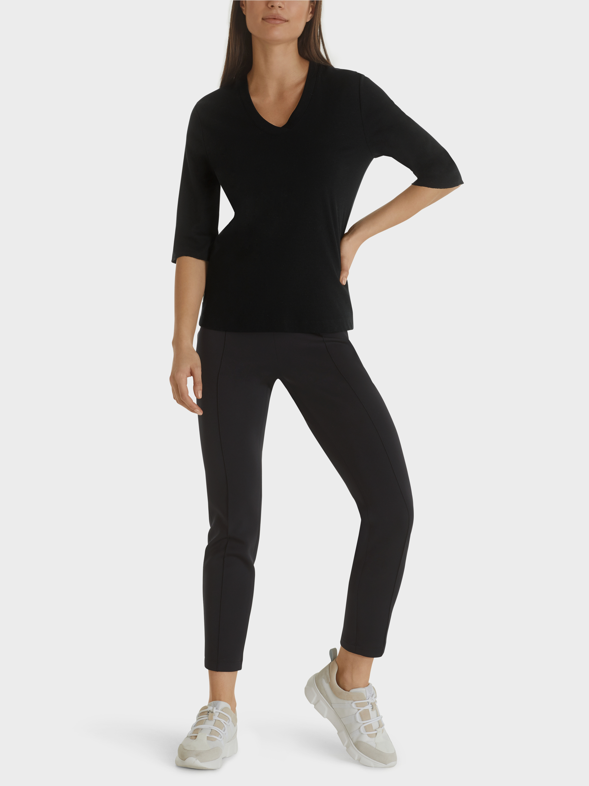 Marc-Cain Cotton ribbed jersey shirt