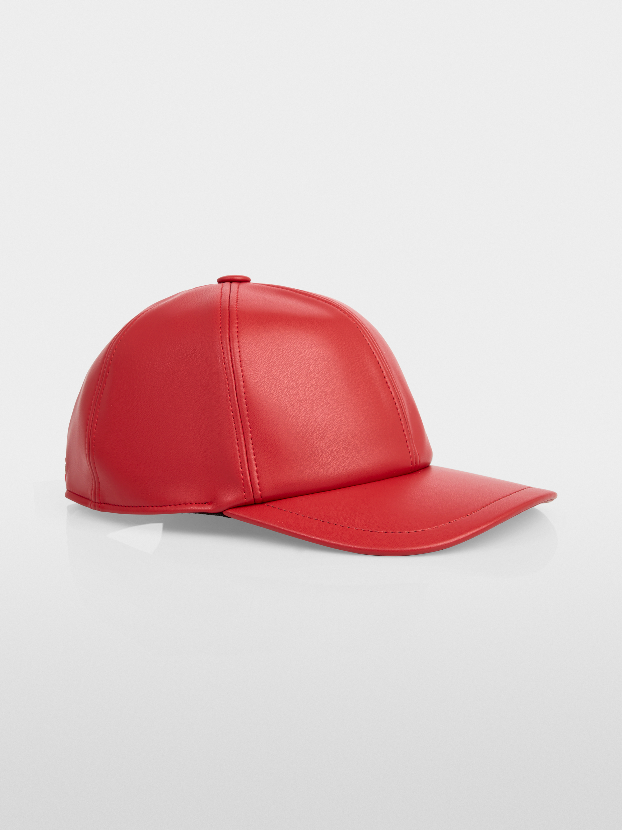 Marc-Cain Baseball cap in faux leather, solid