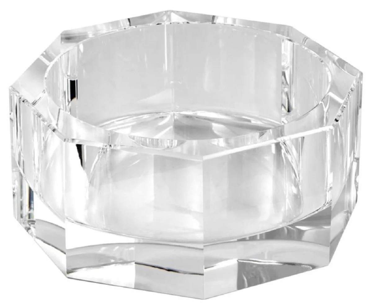 Casa Padrino tazón de vidrio de cristal deco de lujo 21,5 x 21,5 x H. 9 cm - Calidad de Lujo