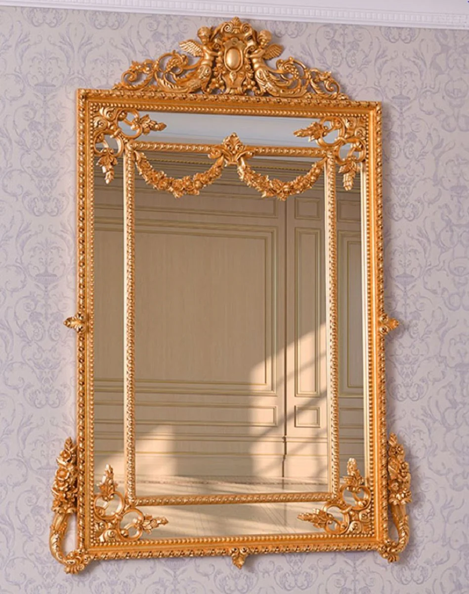Casa Padrino espejo barroco de lujo oro A. 158 cm - Magn¨ªfico espejo de pared de estilo barroco - Hecho en Italia