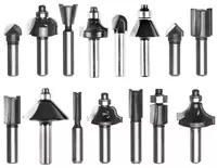 Router bit set 8 mm 15 pcs.